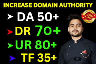 increase domain rating ahrefs DR ahrefs ur increase moz da 50 and increase tf cf