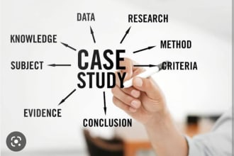 handle case study analysis, research and summary writing