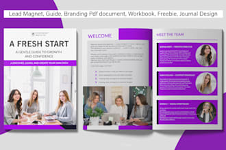 professionally design lead magnet, workbook or journal