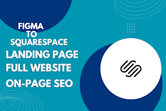 design squarespace website, landing page or redesign squarespace