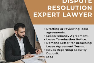 give legal advice and dispute resolution  for landlords and tenants