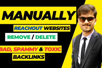 manually remove or delete bad spammy and toxic backlinks