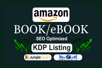 write amazon kindle KDP book or ebook SEO listing descriptions