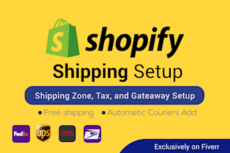 setup shopify shipping and shipping zones for your store