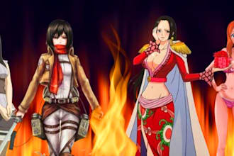 make character commissions in anime