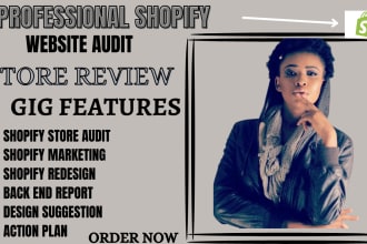 do shopify store review, audit shopify store marketing for shopify sales
