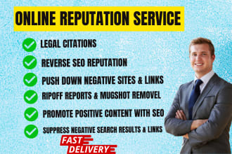 build strong online reputation management and reverse SEO service for you