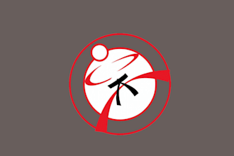 design martial arts logo with unlimited revision
