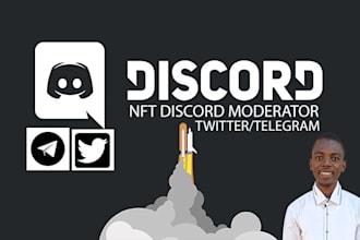telegram or discord community manager, moderator, admin