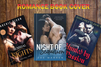 design erotic book cover and romantic book cover in 5 hours