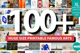 provide printable wall art bundle for your etsy shop, home, or restaurant