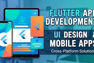 do flutter app development, flutter UI, flutter mobile apps