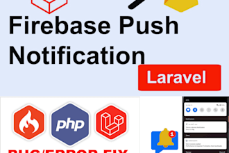 implement and fix fcm notifications on your laravel website