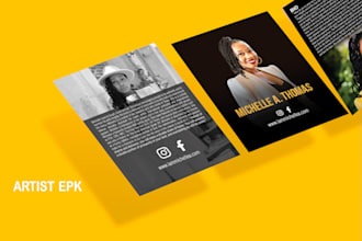 create your pro quality artist  epk with clickable links