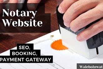 build notary website and design notary logo