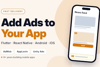 integrate admob or applovin ads in your mobile app in 24 hours