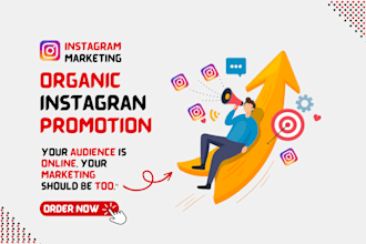 do instagram promotion, managing, and marketing organically