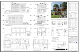 draw architectural 2d floor plans, elevations, sections in autocad