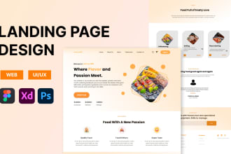 design unique landing page and website UI UX design in figma