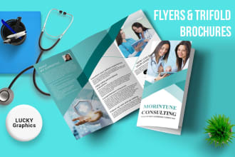 design eye catching medical, clinical, home care, healthcare brochure or flyers