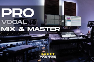 pro mix and master vocals to the industry standards