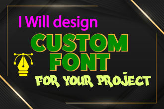 create custom fonts, typeface, typography for your project