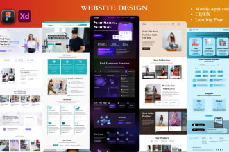 create figma website design, UI,UX design, figma web design