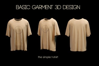 create basic garment 3d visuals