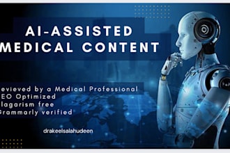write ai assisted SEO medical content, blogs with an expert doctor review