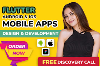do mobile app development app creation for android, IOS as flutter app developer