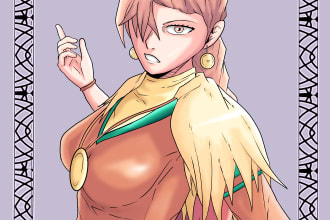 make you a cover page for a manga