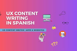 write spanish UX content and microcopy for your app or website