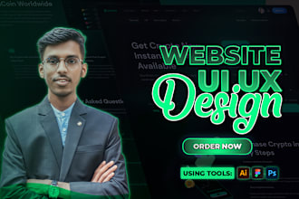 do create modern landing page, product page and website UI design