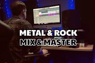 mix and master your metal, death, rock, black, thrash song
