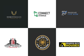 do real estate, property, home, construction business logo
