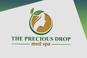design natural, skincare, organic, med spa logo