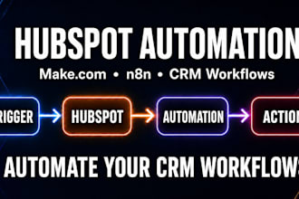 automate hubspot CRM workflows with make or n8n