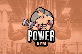 gym fitness, body building, health and yoga clothing sports logo