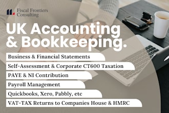 be your professional UK accountant, tax consultant and bookkeeping expert