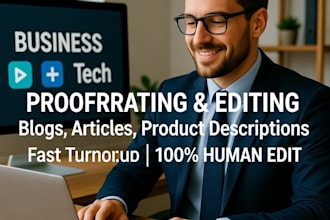 proofread copy edit blogs articles and product descriptions