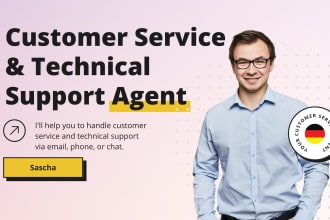 be your german customer service and technical support agent