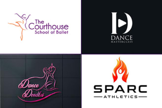 make dance logo design with unlimited revision