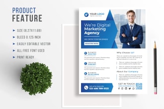 design corporate, medical, business, real estate, travel, flyer in 10hrs