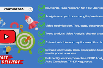 optimize your youtube videos with keyword research SEO analysis