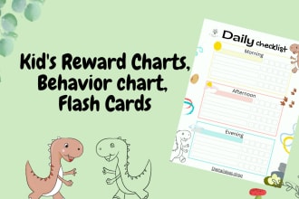 create kids rewards charts for kids