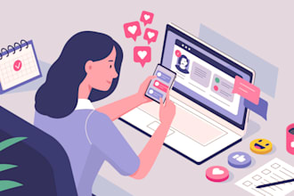 be your social media manager and graphic designer