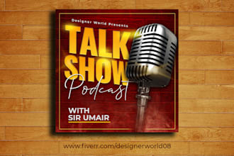 do custom podcast cover art design