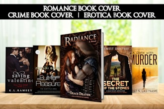 do romance book cover, erotica book cover, crime book cover