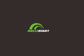 design improving over time roller brand logo