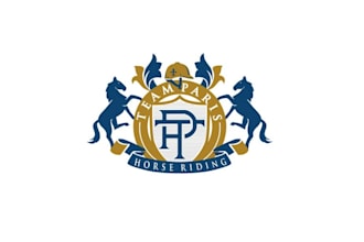 team horse riding competition logo